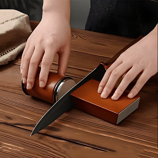 aiguiseur couteau profibois en acier inox et grain diamant