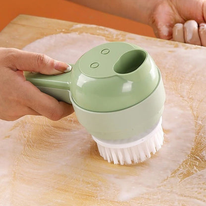 coupe legume electrique veggie cutting brosse de nettoyage