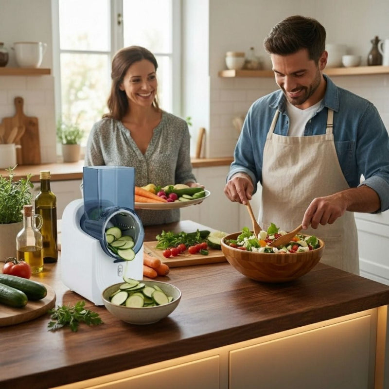mandoline electrique quick one belle salade composee au diner