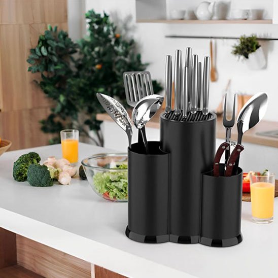 porte couteaux bloc design finition lisse moderne