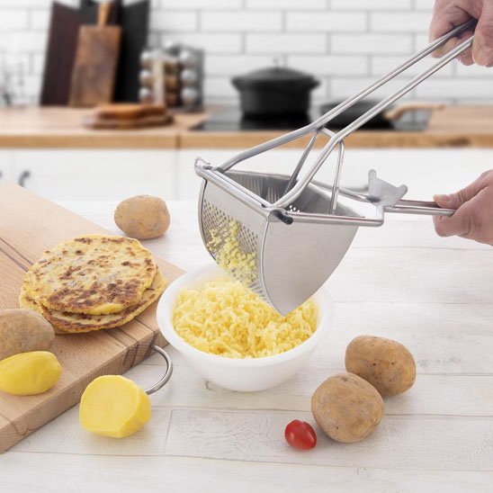 presse puree inox pro ustensile chef cuisinier